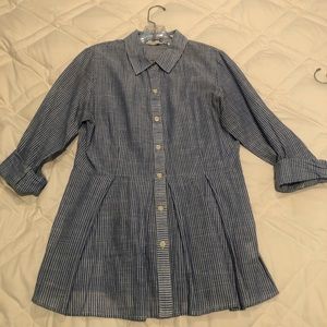 Blue and White striped tunic